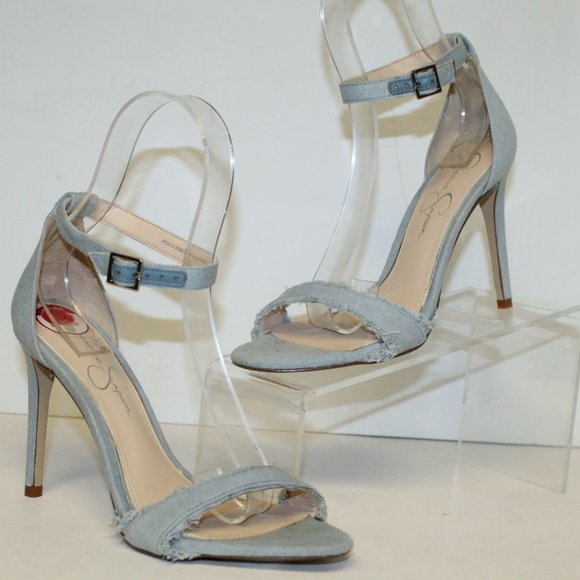Jessica Simpson Shoes - New Jessica Simpson Silea Denim Stiletto Sandals